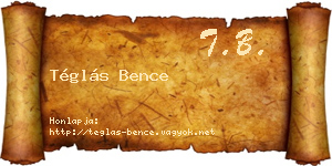 Téglás Bence névjegykártya